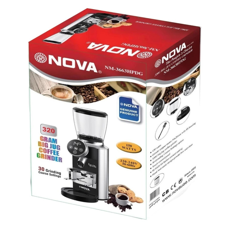 آسیاب قهوه نوا مدل NM-3663HPDG