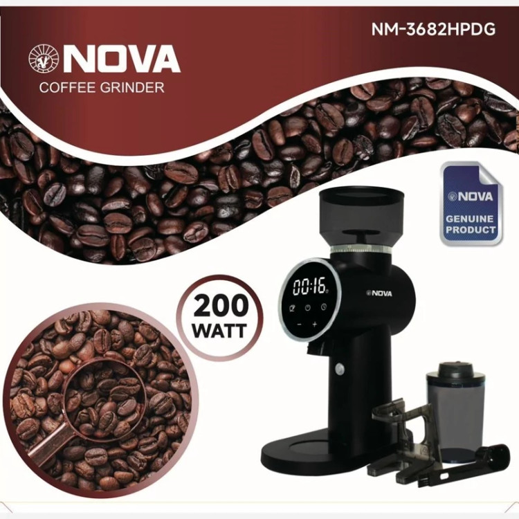 آسیاب قهوه دیجیتال لمسی NOVA NM-3682HPDG