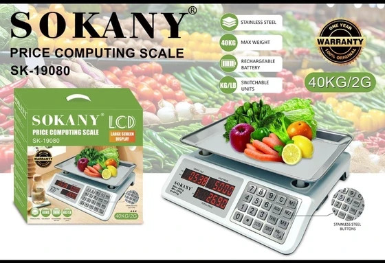 ترازو دیجیتال فروشگاهی سوکانی مدل SK-19080