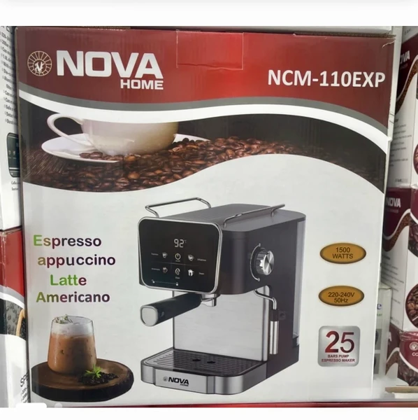 اسپرسو ساز نوا- فشار بخار 25 بار تمام لمسی مدل NCM-110EXP