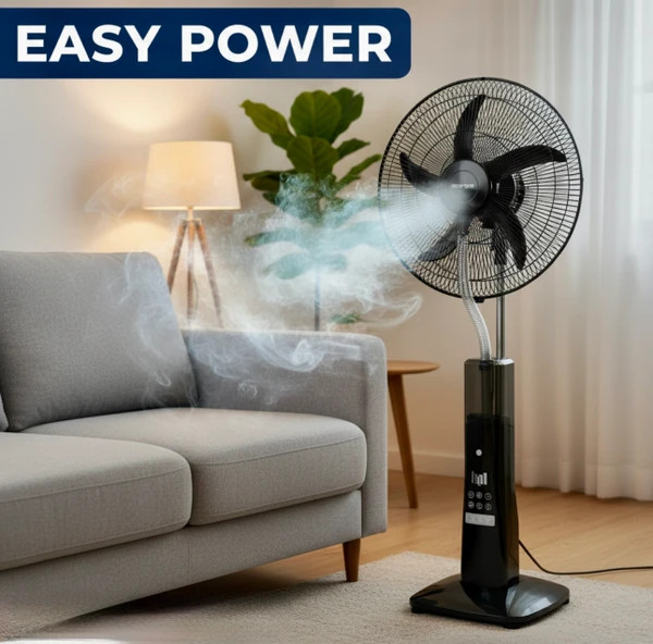 پنکه شارژی مه پاش POWER KING پنج پره مدل PK-CSM1840 کنترل دا