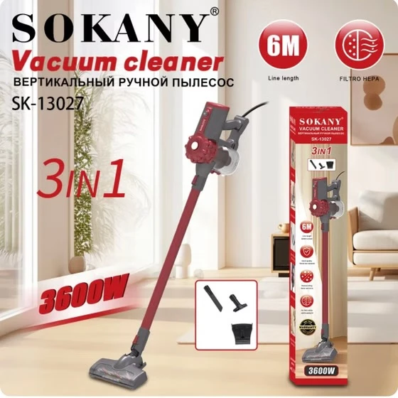 جارو برقی عصایی سوکانی مدل SOKANY SK-13027