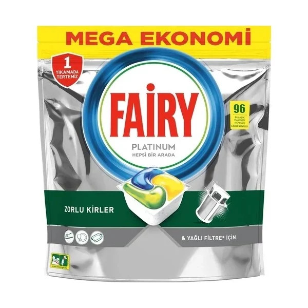قرص ماشین ظرفشویی فایری پلاتینیوم Platinum بسته 96 عددی تاریخ جدید