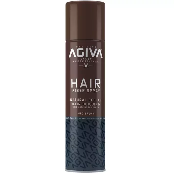 اسپری پرپشت کننده مو آگیوا AGIVA اصل مدل رنگ قهوه ای