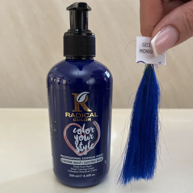 شامپو رنگ رادیکال رنگ آبی برقیElectric Blue حجم 250 میل