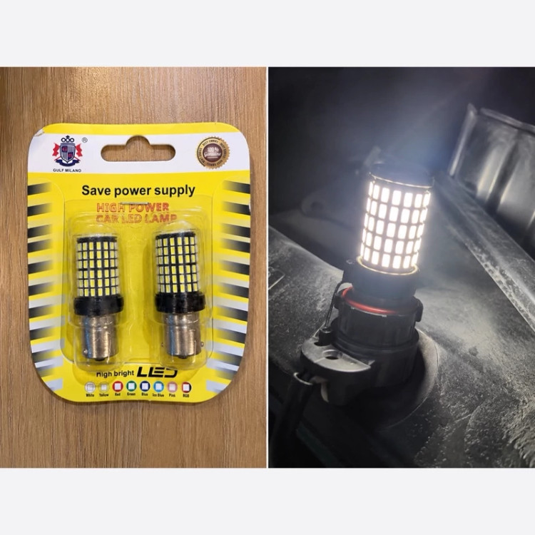 بسته 10 تایی لامپ تک کنتاکت 144 SMD نور یخی قوی گلف میلانو عمده