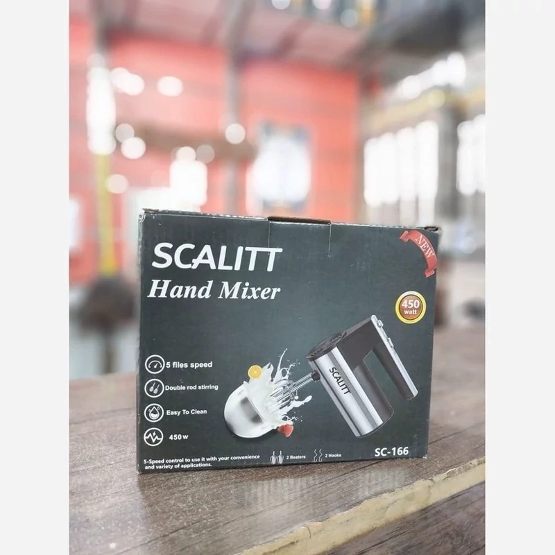همزن برقی اسکارلت مدل SC-166 با 1 سال گارانتی 450 وات