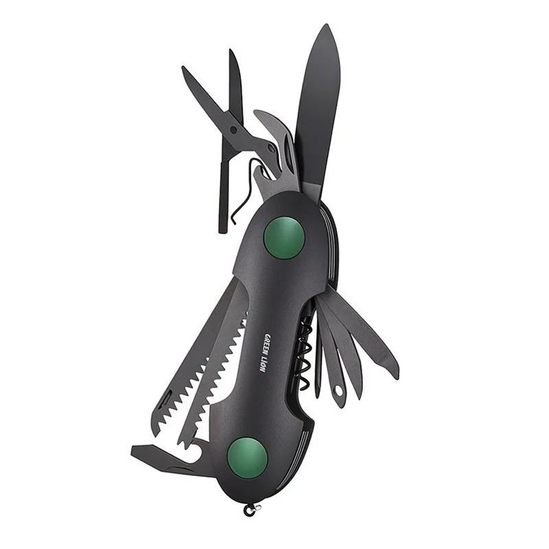 چاقو 14 کاره گرین لاین Green Lion 14 In 1 Multi Tool Key Chain Knife