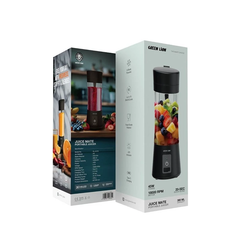 آبمیوه گیر جوس میت 380 میلیلیتری گرین Green Lion Juice Mate Juicer