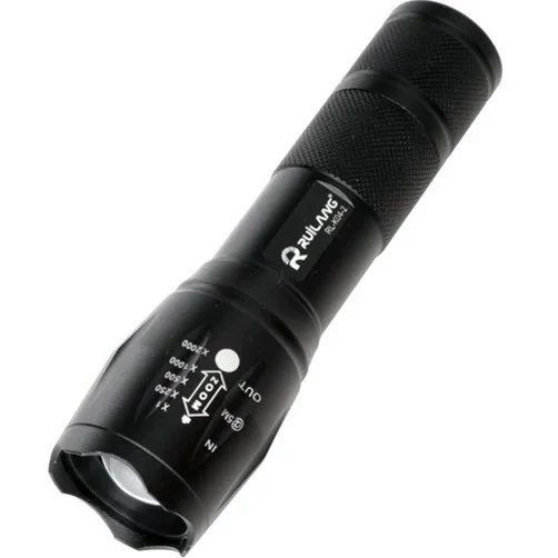 چراغ قوه آر ال مدل K04-2 دو لامپه XPE با نور UV و زوم