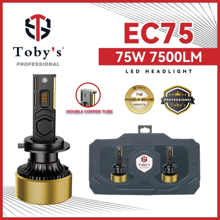 هدلایت دو رنگ توبیز EC75 اورجینال پایه H4 با گارانتی