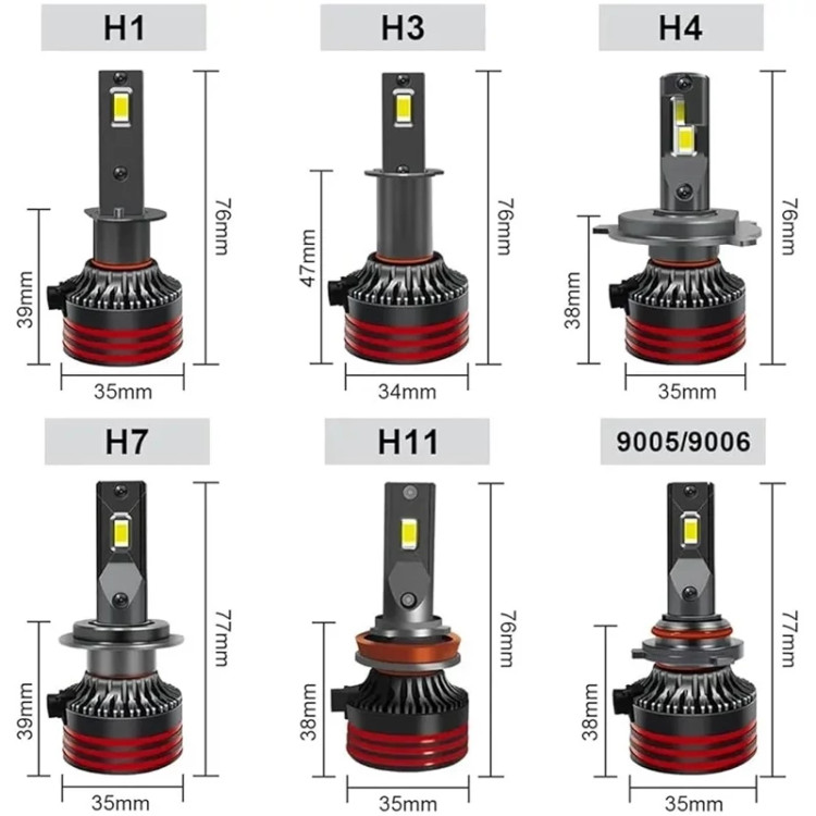 هدلایت توبیز پایه H7 مدل M8 PROMAX (تکی 1 عددی)