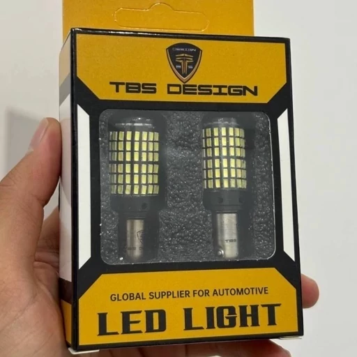 لامپ فندقی دو کنتاکت 144 SMD توبیز زرد خار روبرو