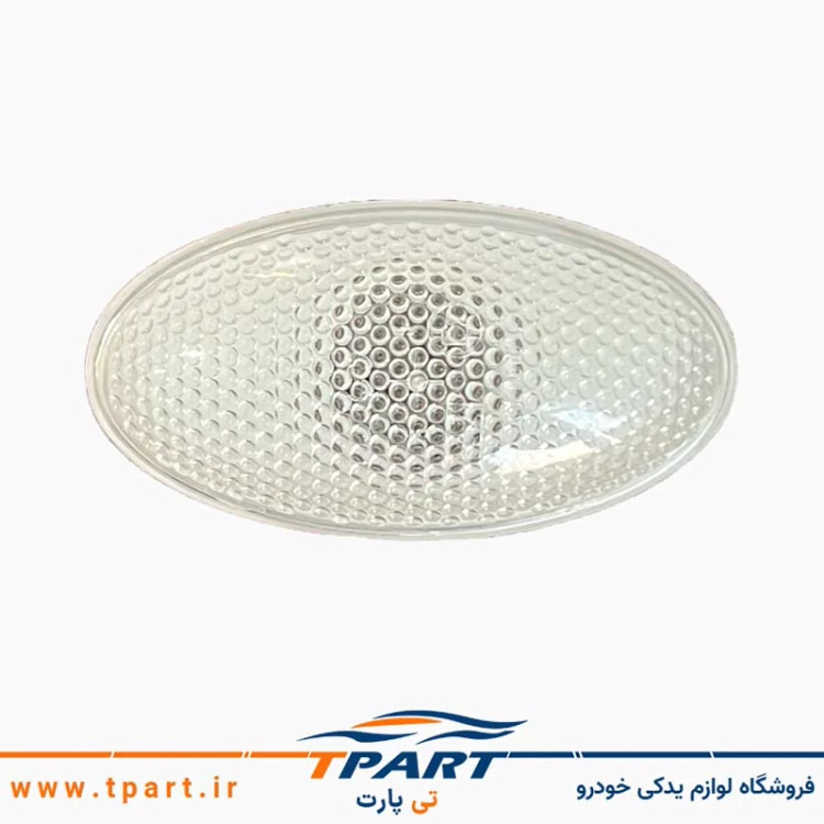 چراغ راهنما گلگیر پژو 206 سفید + لامپ LED