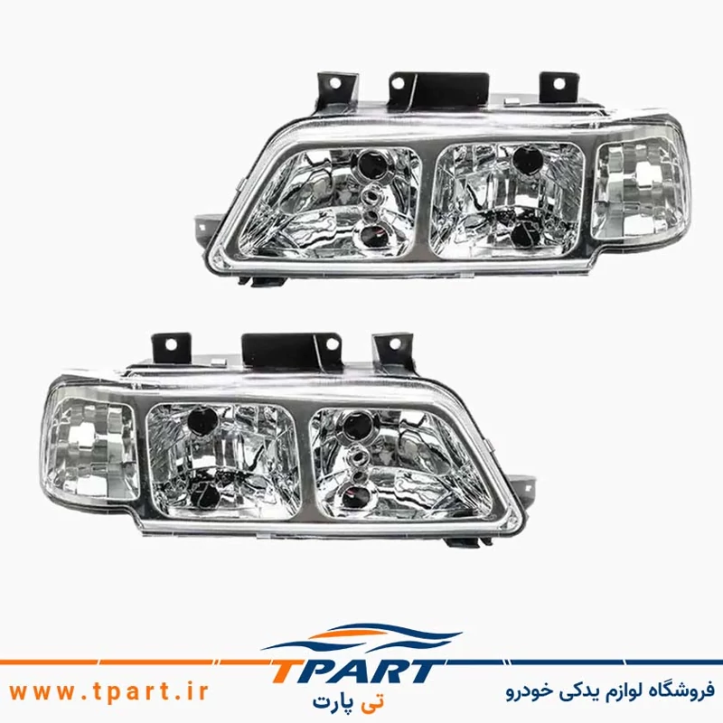 چراغ جلو 405 طرح پارس نقره ای جفت