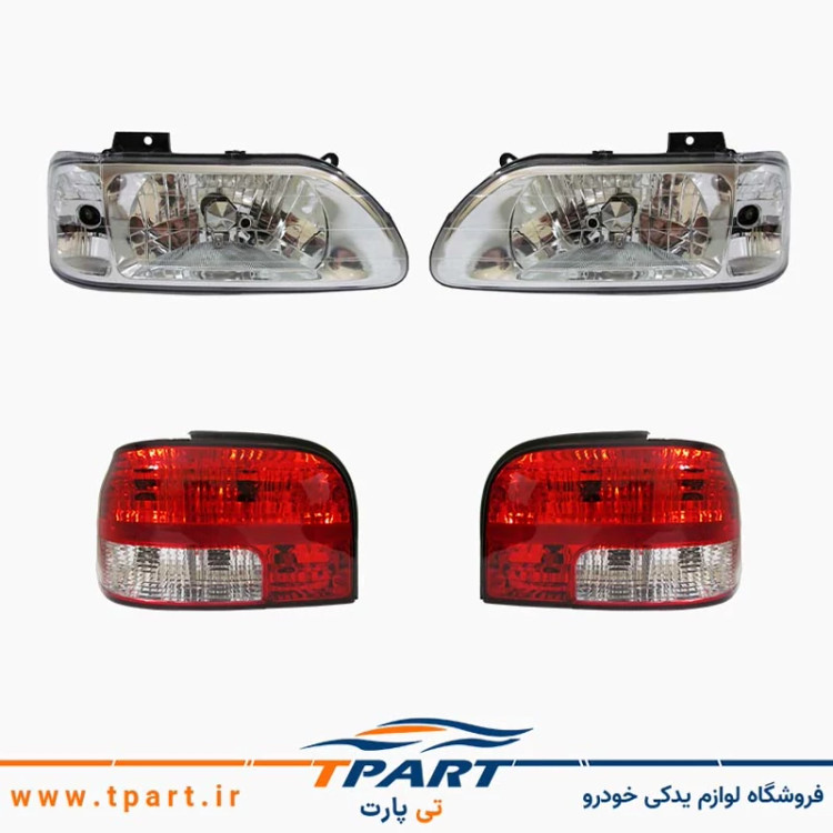 پک چراغ جلو و عقب پراید فناوران