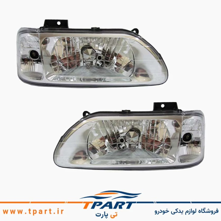 جفت چراغ جلو پراید 131 جمع ساز تنظیم دستی