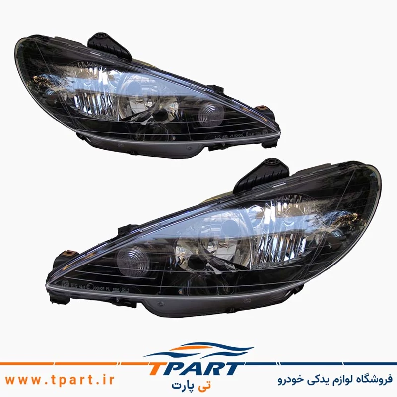 جفت چراغ جلو دودی اسپرت 206 SD (صندوقدار)