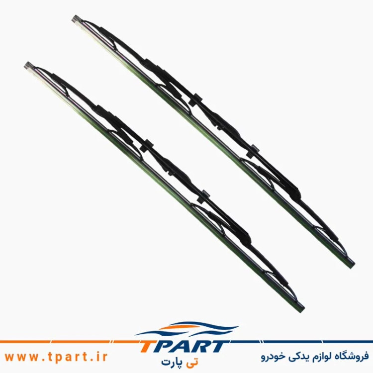 تیغه برف پاک کن فلزی پژو 405 بسته 2 عددی