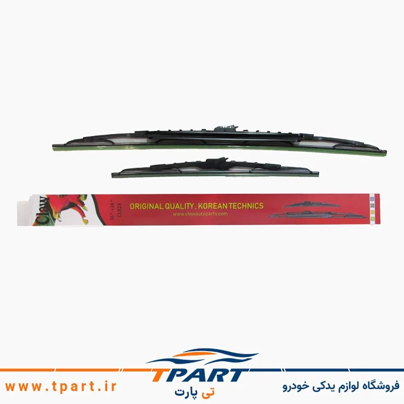 تیغه برف پاک کن فلزی پژو 206 بسته 2 عددی