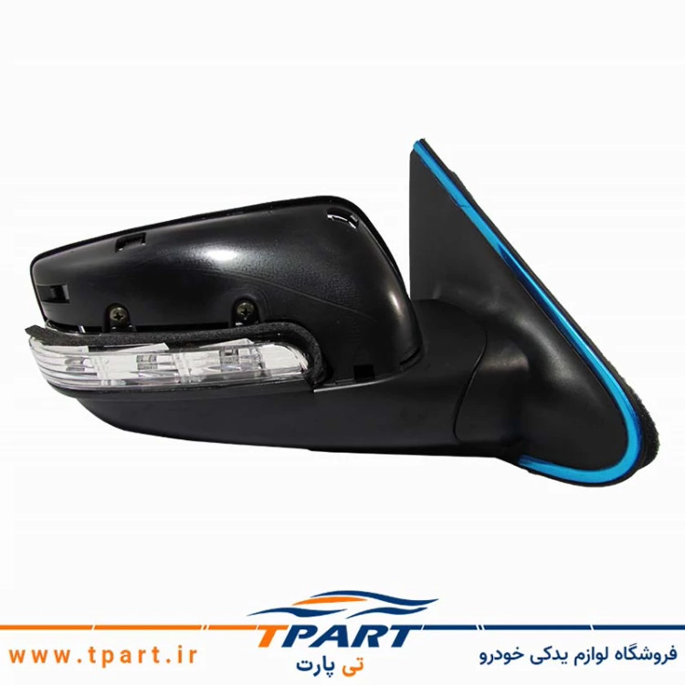 آینه بغل پژو پارس راهنما دار تنظیم برقی تاشو برقی سمت شاگرد - برند کروز