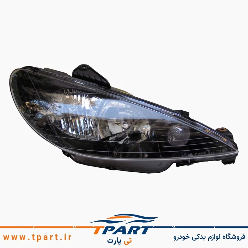 چراغ جلو دودی اسپرت پژو 206 SD سمت شاگرد فن آوران