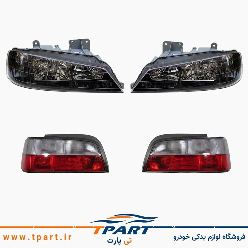 پک چراغ جلو پارس دودی و عقب دودی روشن فناوران