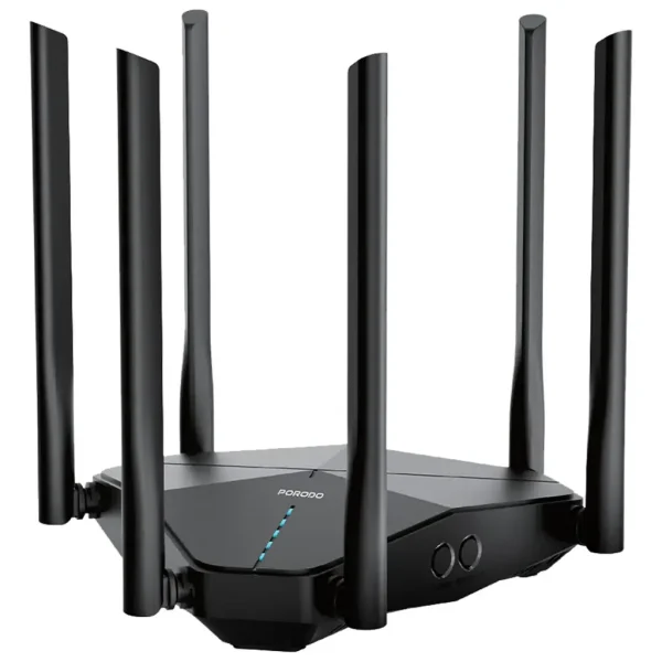 روتر بیسیم دو باند 6 آنتن 4G LTE پرودو Porodo Dual Band Portable Wi-Fi Router PDLFST207