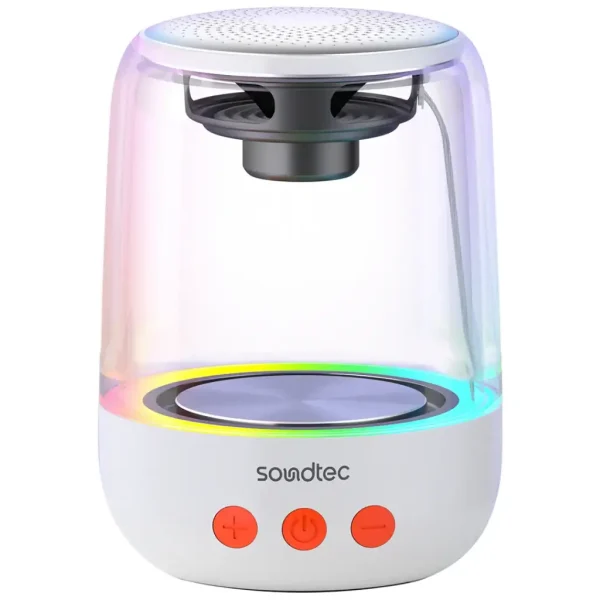 اسپیکر بلوتوثی پرودو Soundtec Crystal-Glow Mini مدل PDSTC7WH