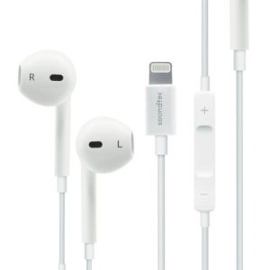 هندزفری لایتینگ با میکروفون HD و کنترل 3 دکمه | Porodo Ultimate iPhone Earphones PD-LSTEP