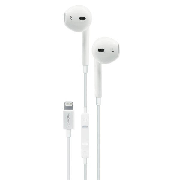 هندزفری لایتینگ با میکروفون HD و کنترل 3 دکمه | Porodo Ultimate iPhone Earphones PD-LSTEP