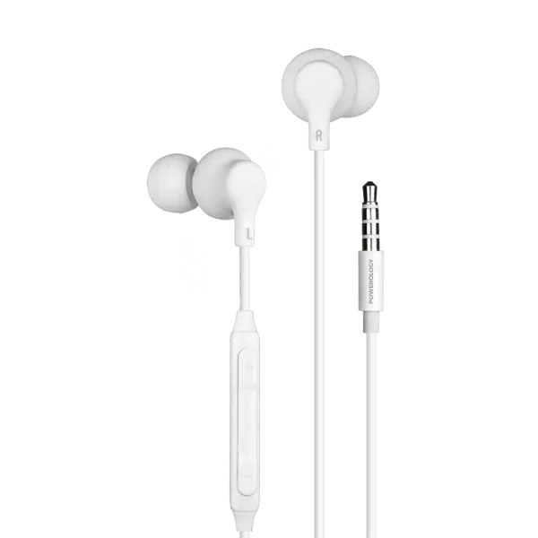 هدفون باسیم پاورولوژی 3.5mm In-Ear Stereo مدل PWEPHR28