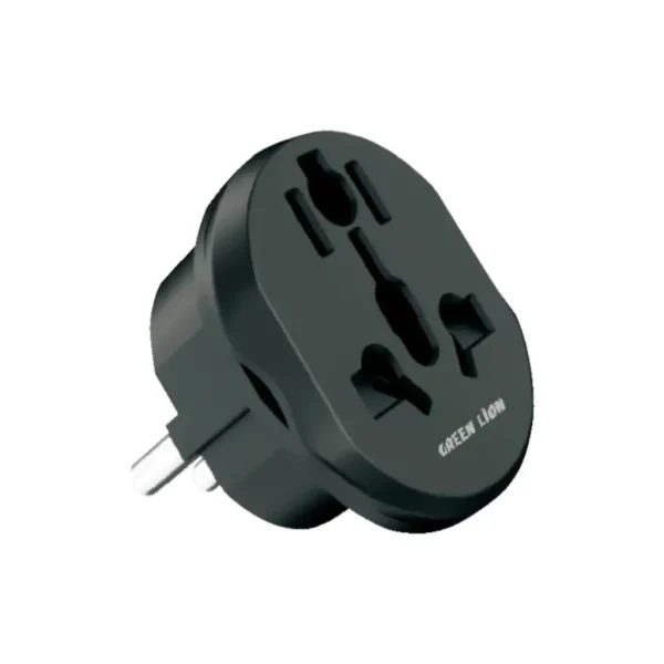 مبدل برق یونیورسال گرین لاین EU Plug 2 با طراحی ایمن و قابل حمل | GNUVEUPLG2BK