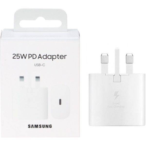 شارژر دیواری سامسونگ 25 وات EP-TA800 سه پین | شارژر اورجینال Super Fast Charging