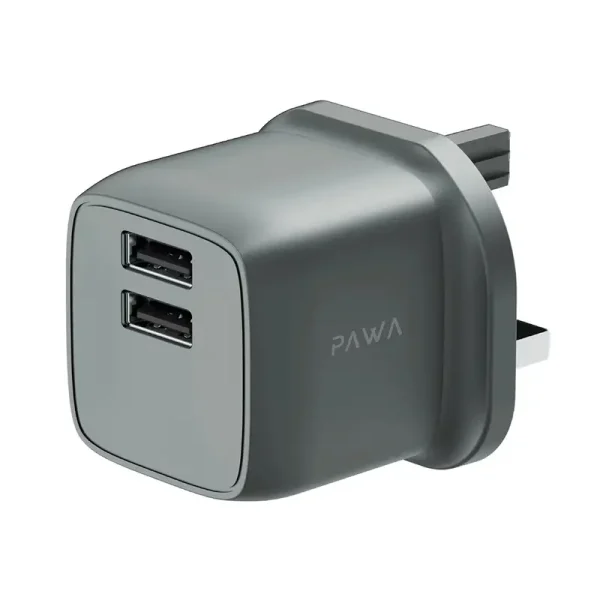 شارژر دیواری 12 وات پاوا Pawa مدل Pocket Mini Travel Charger به همراه کابل USB به لایتنینگ