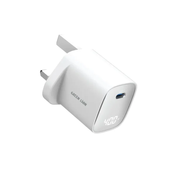 شارژر دیواری 60W گرین لاین مدل AVS GaN GNAVSWC60WWH