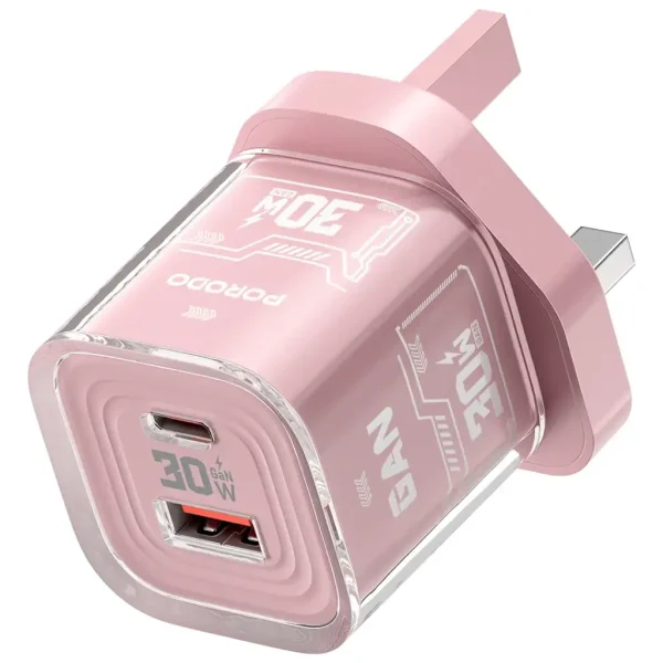 شارژر دیواری 30وات پرودو مدل Tezclarte Dual-Port PDFWCH101