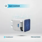شارژر دیواری 35 وات پاورولوژی Powerology Retractable 35W GaN Charger PWCUQC032