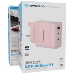 آداپتور ۶۵ وات پاورولوژی مدل Lunex Series PWFC1028E