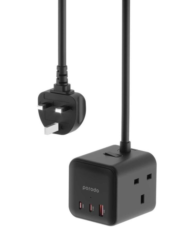 شارژر چند پورت مکعب پرودو Multi-Port GaN Power Cube Charger PD-FWCH017
