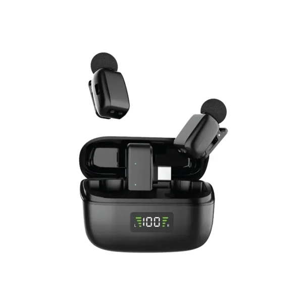 میکروفون بی سیم یقه‌ای گرین لاین مدل Flex Mic Duo تایپ سی و لایتنینگ مدل جدید