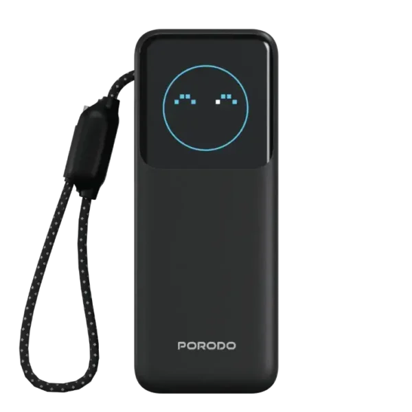 پاوربانک پورودو Polo II ظرفیت 20000 میلیآمپرساعت با کابل USB-C داخلی PDPBFCH0101BK