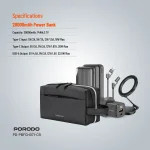 پکیج شارژ Porodo 6 در 1 مدل PD-PBFCH071-CB