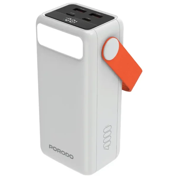 پاوربانک Porodo 40000mAh با چراغ LED مدل PDPBXRT40WH