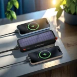 پاوربانک 20000 سولار پرودو مدل Solar-Powered PDPBAS149
