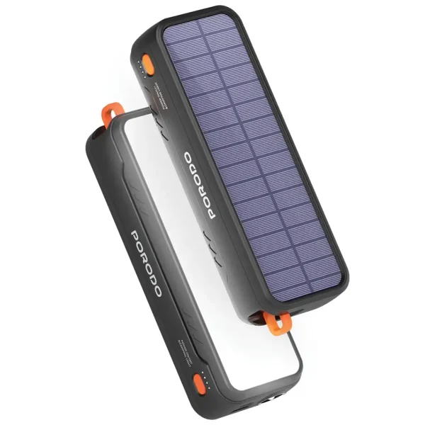 پاوربانک 20000 سولار پرودو مدل Solar-Powered PDPBAS149