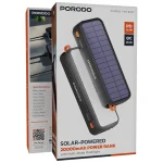 پاوربانک 20000 سولار پرودو مدل Solar-Powered PDPBAS149