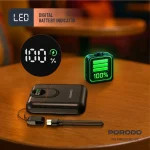 پاوربانک پرودو مدل PB082 ظرفیت 10000 میلیآمپر با شارژ بیسیم MagSafe