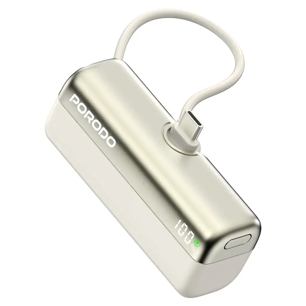 پاوربانک جیبی پرودو مدل Porodo Pocket Volt با ظرفیت 10000 میلیآمپر ساعت PDPBFCH090