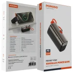 پاوربانک جیبی پرودو مدل Porodo Pocket Volt با ظرفیت 10000 میلیآمپر ساعت PDPBFCH090